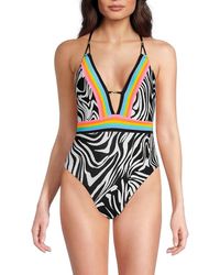 Sunshine 79 - Zebra Print One Piece Swimsuit - Lyst