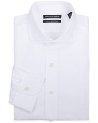 Saks Fifth Avenue - Solid 100% Cotton Slim-Fit Dress Shirt - Lyst