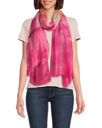 La Fiorentina - Abstract Wool Blend Scarf - Lyst