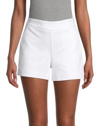 Saks Fifth Avenue Power High-waist Mini Shorts - White