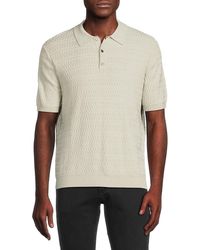 Slate & Stone - Textured Polo Style Sweater - Lyst