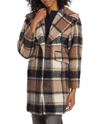 Mercer Collective - Izzy Plaid Cocoon Coat - Lyst