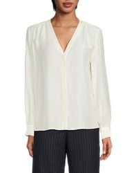 J.McLaughlin - J. Mclaughlin Rinaldo Silk-Blend Blouse - Lyst