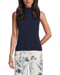 Saks Fifth Avenue - Rib-Knit Mock Turtleneck 100% Cashmere Top - Lyst