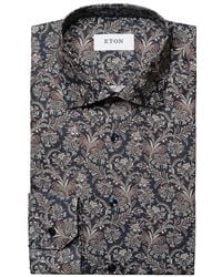 Eton - Slim-Fit Paisley Dress Shirt - Lyst