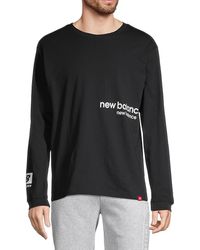 New Balance Logo Long-sleeve T-shirt - Black