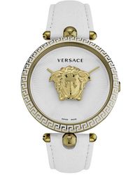 Versace - Palazzo Empire Goldtone Stainless Steel & Leather Watch - Lyst