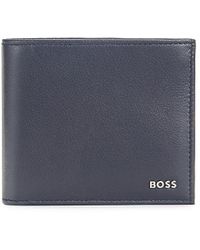 BOSS by HUGO BOSS - Nater Logo Leather Bifold Wallet - Lyst