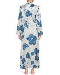 robe dresses and bathrobes La Perla Silk Short Robe in Blue Womens Clothing Nightwear and sleepwear Robes 