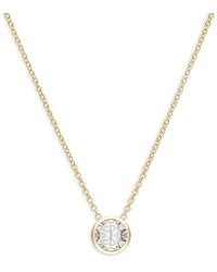 Saks Fifth Avenue - 14k Yellow Gold & 1 Tcw Lab Grown Diamond Pendant Necklace - Lyst
