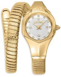 Just Cavalli - Ip Goldtone Stainless Steel & Crystal Wrap Watch/22Mm - Lyst