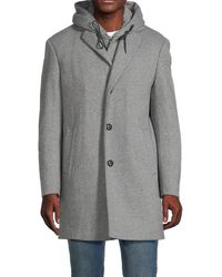 Cardinal Of Canada - Rem Hooded Top Coat - Lyst