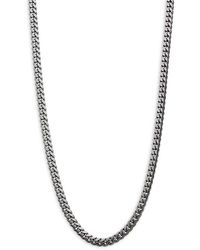 Effy Black Rhodium-plated Sterling Silver Miami Cuban Link Chain Necklace - Metallic