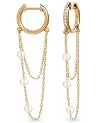 Gabi Rielle - Season Standouts 14K Vermeil, Mother-Of-Pearl & Cubic Zirconia Drop Earrings - Lyst