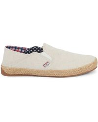 ben sherman leigh slip on canvas trainers