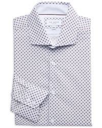Ted Baker - Medallion Print Slim Fit Cotton Blend Dress Shirt - Lyst