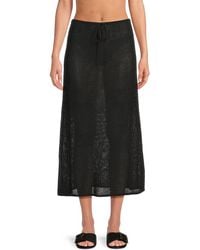 WeWoreWhat - Crochet Cotton-Blend Midi-Skirt - Lyst