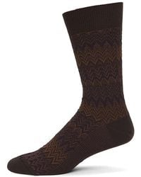 Missoni - Zigzag Cotton-Blend Crew Socks - Lyst