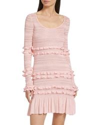 Cinq À Sept - Leida Ruffle Minidress - Lyst