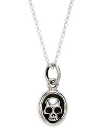 King Baby Studio - Sterling Silver Hamlet Skull Pendant Necklace - Lyst