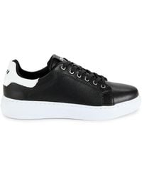 DKNY - Logo Leather Low Top Sneakers - Lyst