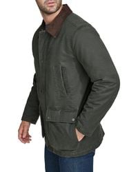 Cole Haan - Coated Cotton Rain Jacket - Lyst