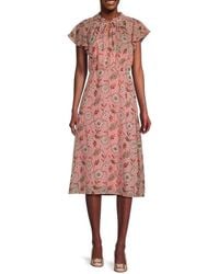 Bobeau - 'Floral Midi Dress - Lyst