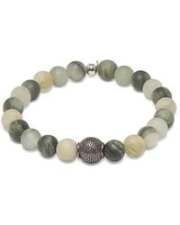 Tateossian - Jasper Beaded Bracelet - Lyst