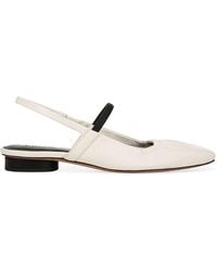 Vince - Venice Leather Slingback Ballet Flats - Lyst