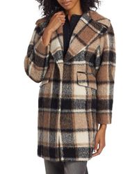 Mercer Collective - Izzy Plaid Cocoon Coat - Lyst