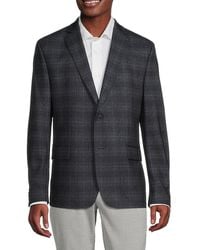 Ben Sherman - Regular Fit Plaid Blazer - Lyst