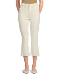 DKNY - High Rise Cropped Jeans - Lyst