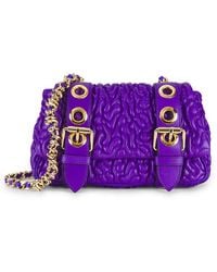 Moschino - Quilted Leather Shoulder Bag - Lyst