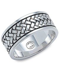 Effy Sterling Silver Textured Ring - Metallic