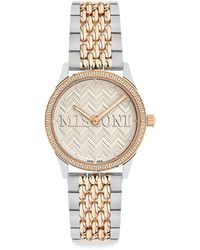 Missoni - Zigzag Lover Ip Two Tone Gold Stainless Steel Bracelet Watch - Lyst