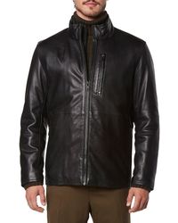 Andrew Marc - Wollman 2-in-1 Lambskin Leather Bib Jacket - Lyst