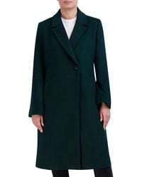 Cole Haan - Double Breasted Wool Blend Coat - Lyst