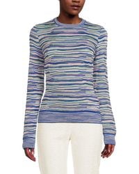 Missoni - Girocollo Metallic-Blend Knit Long-Sleeve Sweater - Lyst