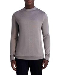 Karl Lagerfeld - Slim Fit Logo Wool Blend Sweater - Lyst