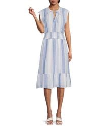 Rails - Ashlyn Striped Midi Dress - Lyst