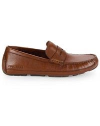 Cole Haan - Wyatt Leather Penny Driving Loafers - Lyst