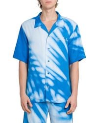 BLUE SKY INN - Abstract Satin Camp Shirt - Lyst