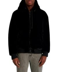 Karl Lagerfeld - Reversible Faux Fur Bomber Jacket - Lyst