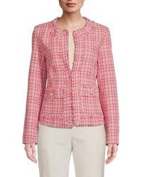 Saks Fifth Avenue - Checked Tweed Jacket - Lyst