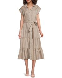 Tommy Hilfiger - Striped Cotton Shirtdress - Lyst