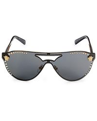 Versace - 60mm Embellished Oval Sunglasses - Lyst