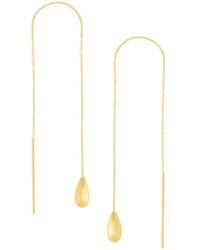 Saks Fifth Avenue Saks Fifth Avenue 14k Threader Earrings - Metallic