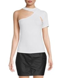 RTA - Azalea Ribbed One-Shoulder Top - Lyst