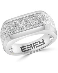 Effy - 14K & 1.57 Tcw Lab-Grown Diamond Ring - Lyst