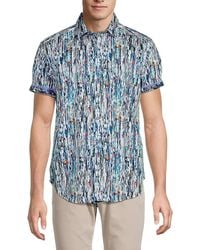 Robert Graham - Abstract Print Cotton Shirt - Lyst